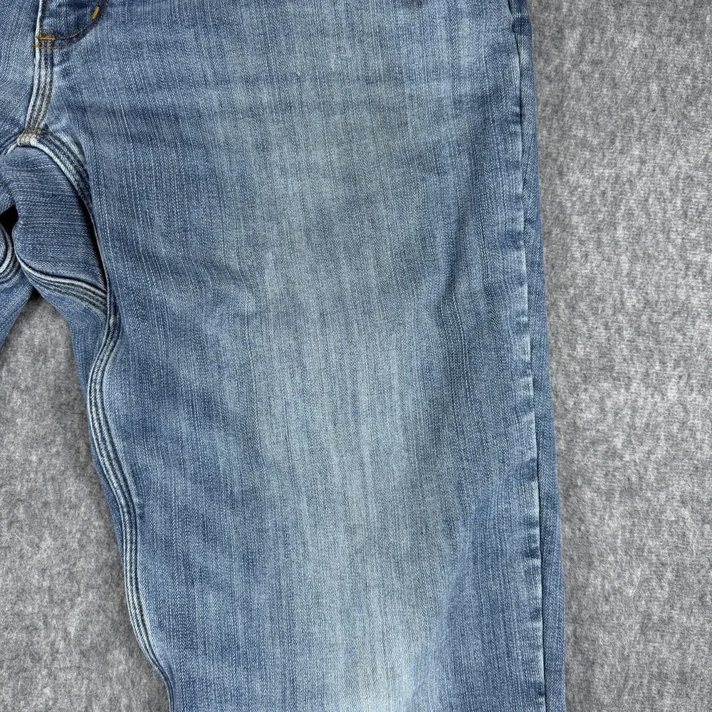 Duluth Jeans Mens 36x30 Blue Ballroom Double Flex Flannel Lined Denim Pants Work